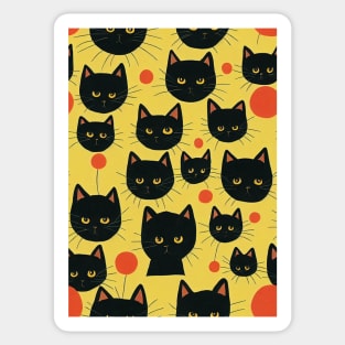 Black Cats for Cat lovers. Perfect gift for National Black Cat Day #15 Sticker